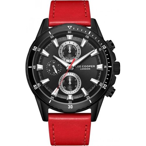 Herrenuhr LEE COOPER LC08004.658 in Rot Fashion.