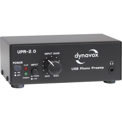 Dynavox UPR-2.0 USB-Phono-Vorverstärker Schwarz