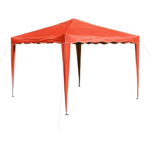 Gartenpavillon faltbar 3x3 m, terracotta