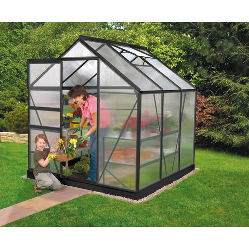 Gewächshaus Vitavia Venus 3800 Alu anthrazit 4mm HKP 3,8m²