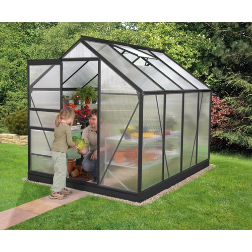 Gewächshaus Vitavia Venus 5000 Alu anthrazit 4mm HKP 5m²