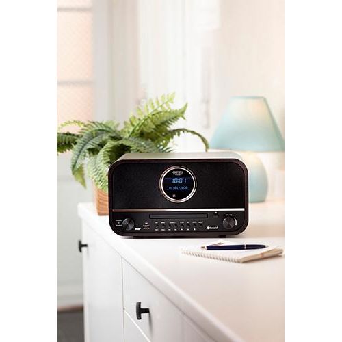 Camry CR 1182 Radio Retro Küchenradio mit Holzgehäuse Bluetooth 5.0 FM DAB