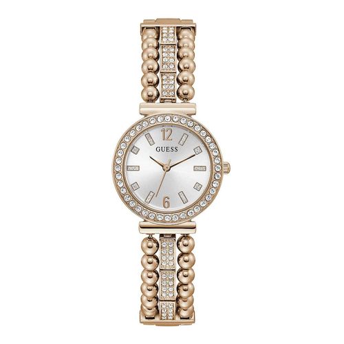 Guess Damen Armbanduhr Work 30 mm Kugelgliederarmband Armband Edelstahl GW0401L3