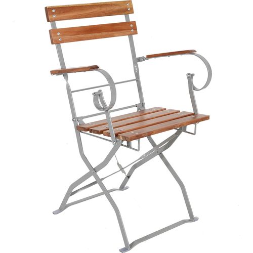 5er Biergarten Set Biergartengarnitur Biergartenmöbel rund Ø80cm