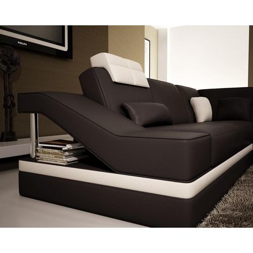 Ecksofa Polster Couch Ledersofa Couch JVmoebel