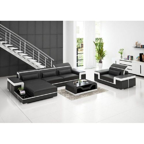 Wohnlandschaft Ecksofa L-Form Sessel Set Modern 2tlg JVmoebel