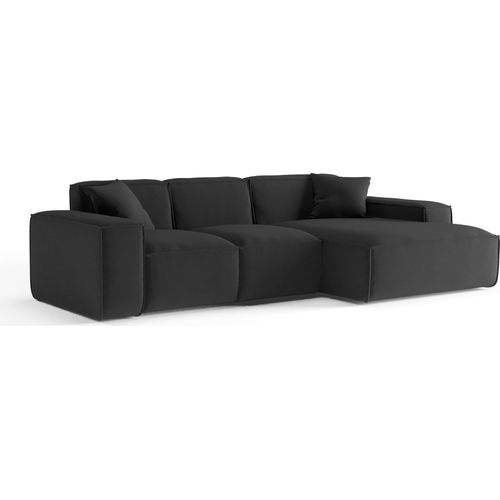 Kaiser Möbel Ecksofa Eckcouch PULA stoff Opera Perle Rechts
