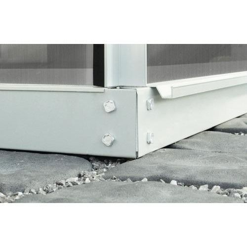 Gewächshaus Vitavia Uranus 9900 Hohlkammerplatten 4 mm inkl. Fundament 257x383 cm Aluminium