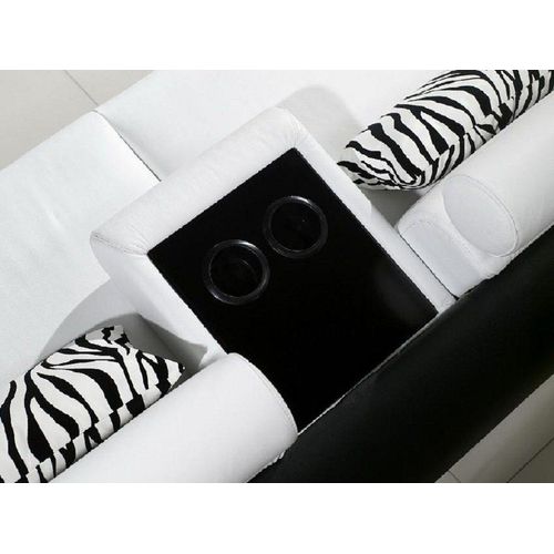 Ecksofa + 2x Hocker Eckgarnituren Leder Couchen Wohnzimmer Sitzmöbel jvmoebel ®