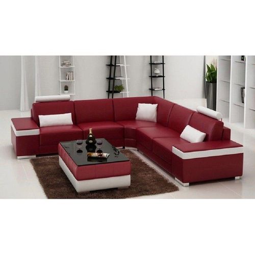 Wohnlandschaft Ecksofa Polster Couch Ledersofa JVmoebel