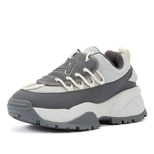 Akupunktur Gingypock Lace Up Microfibre Chunky Trainers - Grau / 8 UK - 42 EU - 8.5 US
