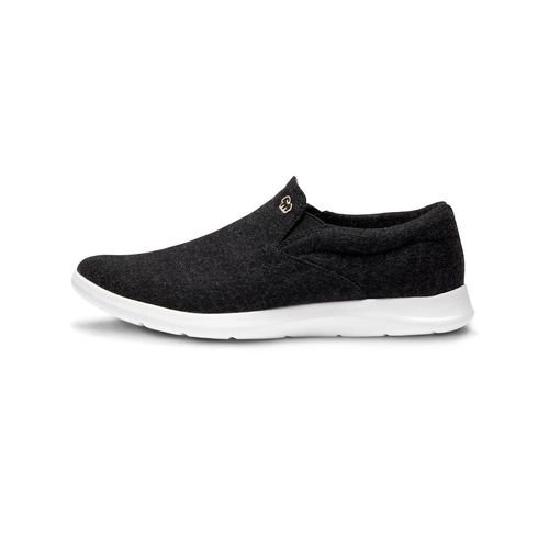 Damenschuhe Slip On - Schwarz-Weiß, 37