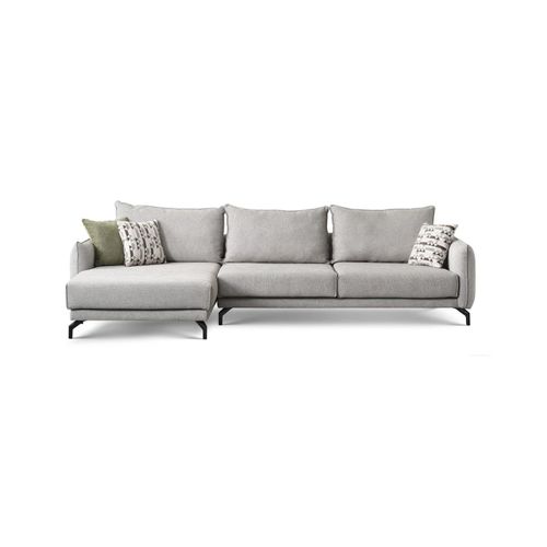 Couch L Form Ecksofa Wohnlandschaft Große Sofa Grau JVmoebel