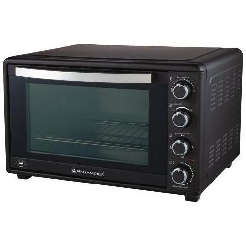 Pyramidea Elektrobackofen FOK5012 50L 2000W Schwarz mit Umluft und Pizza Funktion