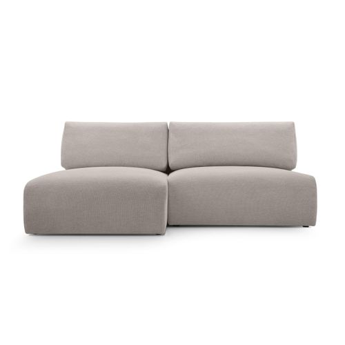 MEBLITO Ecksofa Big Sofa Schlaffunktion Greste Couch Sofagarnitur Bettkasten Seite Links Beige (Aragon 20)
