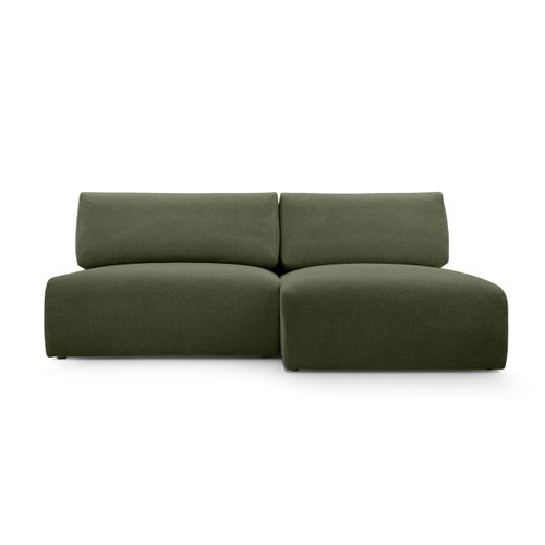 MEBLITO Ecksofa Big Sofa Schlaffunktion Greste Couch Sofagarnitur Bettkasten Seite Rechts Dunkelgrün (Aragon 39)