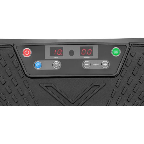 Gymtek® Vibrationsplatte, Vibrotrainer - bis 150 kg - 9 Ausbildungsprogramme - 2 Expanderbänder, 99 Stufen - Fernbedienung, LCD - Massage, Fitness