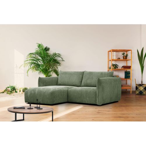 3-Sitzer Ecksofa Tauer in Stoff olive