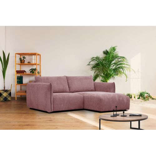 3-Sitzer Ecksofa Tauer in Stoff altarosa