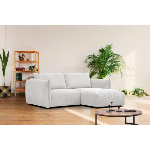 3-Sitzer Ecksofa Tauer in Stoff creme