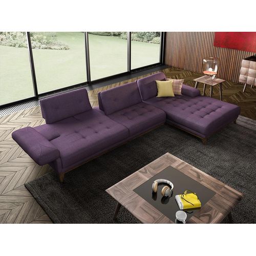 Wohnzimmer Set Ecksofa L-Form + Couchtisch Lila JVmoebel