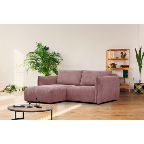 3-Sitzer Ecksofa Tauer in Stoff altarosa