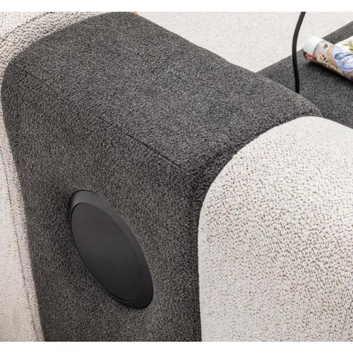Modulsofa Ecksofa L form Stoffsofa Polstersofa Couch Sofa Beige JVmoebel