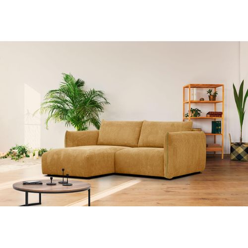 3-Sitzer Ecksofa Tauer in Stoff orange