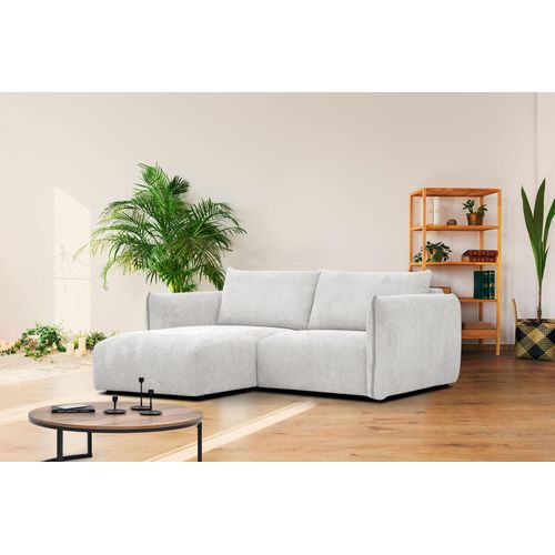 3-Sitzer Ecksofa Tauer in Stoff creme
