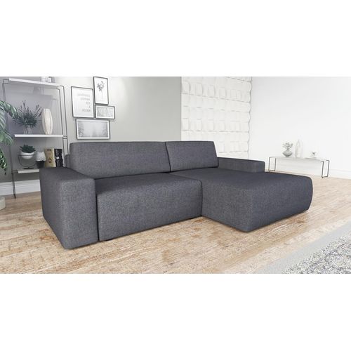 Ecksofa TOTI mit Schlaffunktion. Farbe: Pfeffer 5.