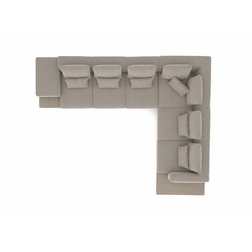 Polstermöbel Grau Designer Ecksofa L-Form Polster Textil Sofa Wohnzimmer JVmoebel