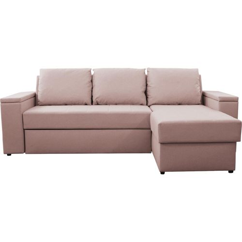Schlafsofa Bettcouch Ecksofa HERO caldo 06 mit Schlaffunktion und Bettkasten