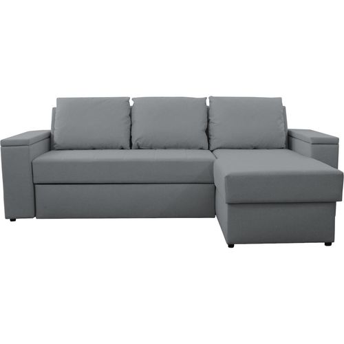 Schlafsofa Bettcouch Ecksofa HERO caldo 17 mit Schlaffunktion und Bettkasten