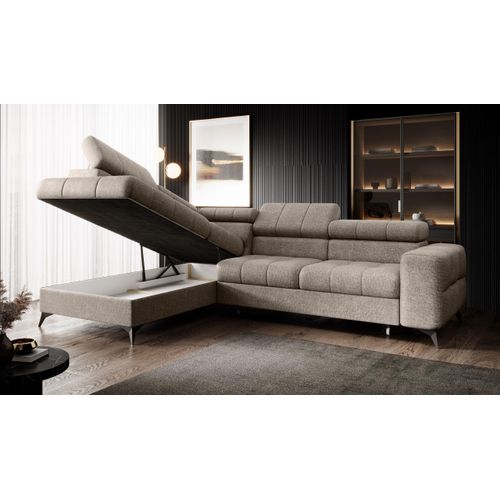 Modular Ecksofa - Pudding L Funktionelle Eleganz mit Vielseitigen Komfort- und Stauraumlösungen Links INFINITY 2