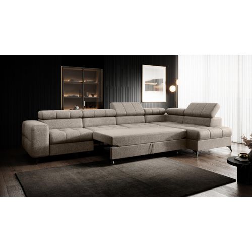 Modernes Ecksofa Pudding maxi - mit Schlaffunktion und verstellbaren Kopfstützen Rechts INFINITY2