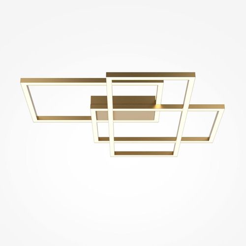 Deckenleuchte LED Metall in Gold mit Farbwechsel 2600-3500 K 4300 lm Modern Deckenlampe