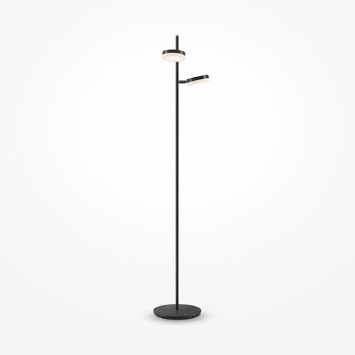 LED Stehleuchte Metall verstellbar 145 cm hoch Schwarz 3000 K warmweiß 1000 lm Modern Stehlampe