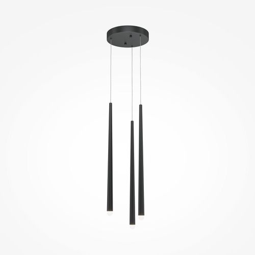 Pendelleuchte Aluminium LED 26 cm breit H: max. 369,3 cm Schwarz Weiß rund Farbwechsel 3000-4000 K 1400 lm
