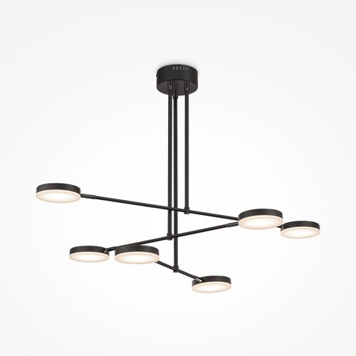 LED Deckenleuchte Metall verstellbar Schwarz 3000 K warmweiß 2500 lm Modern Deckenlampe