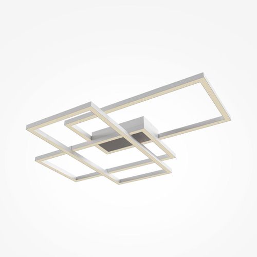 LED Deckenlampe Metall mit Farbwechsel 3000-4000 K 4300 lm Weiß Modern Deckenleuchte