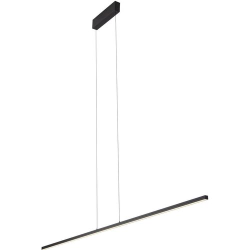 LED Hängelampe Aluminium Metall H: max. 160 cm Schwarz länglich warmweiß 3000 K 1300 lm Modern Pendelleuchte