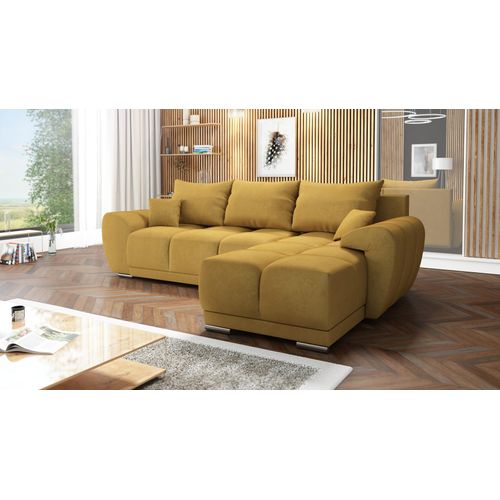 Senf Modernes Ecksofa Mit Schlaffunktion Honey L