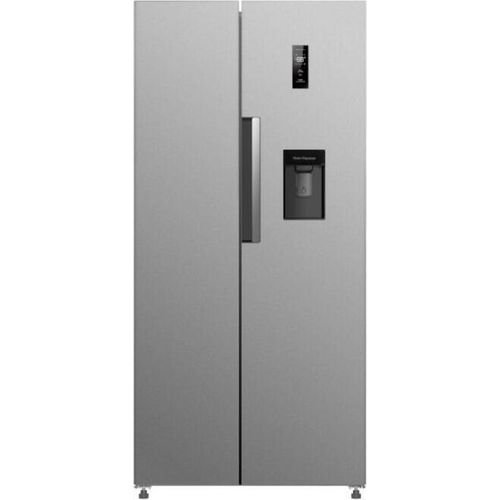 PKM SBS490NFWDIXJ Sde-by-Side Kühlschrank, 83 cm breit, 444 Liter, NoFrost, Wasserspender, Inox Design