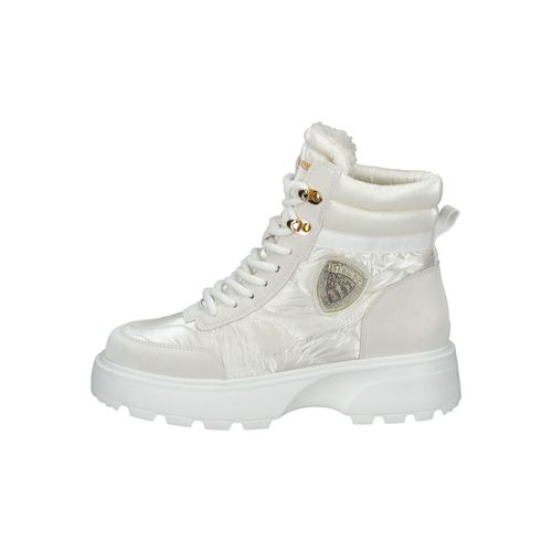 Blauer Stiefelette Stiefelette Kunstleder/Textil