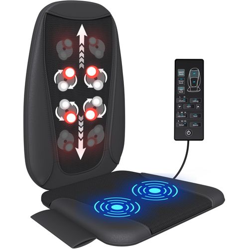 Good4You® Shiatsu Massagesessel mit Heizkissen – Rückenmassage und Nackenmassagegerät – Massagekissen