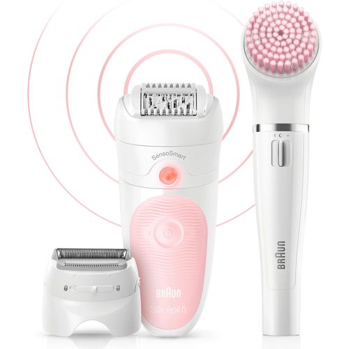 Braun Silk-epil 5 Beauty Set Epilierer Damen Haarentfernung Aufsätze Rasierer Schönheitspflege