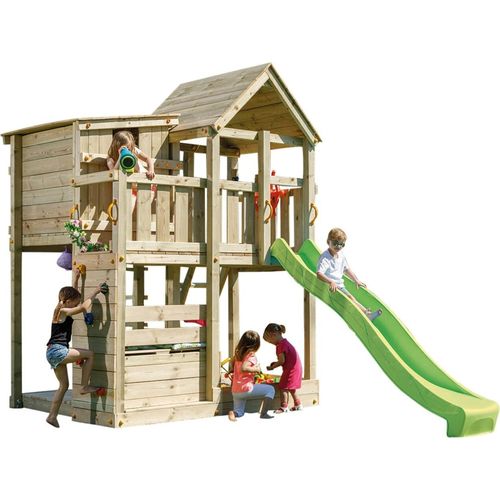Spielturmking Spielturm PALAZZO mit Rutsche - Grün DH762
