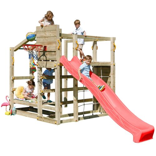 Spielturmking Spielturm CROSSFIT mit Rutsche - Rot DH751