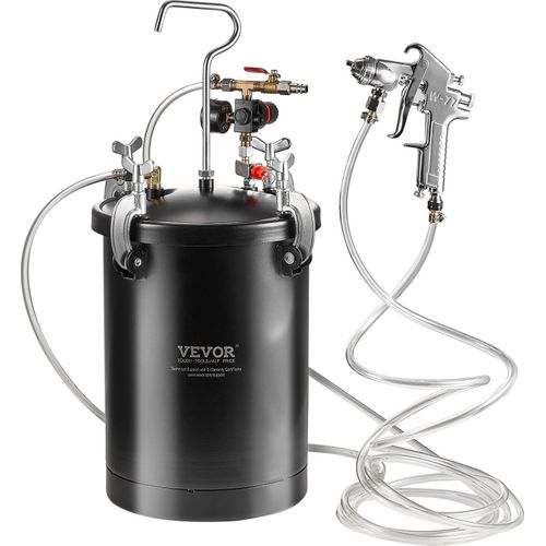 Sprühfarbe Druckbehälter Tank 15L Spritzpistole Schläuche Druckmesser