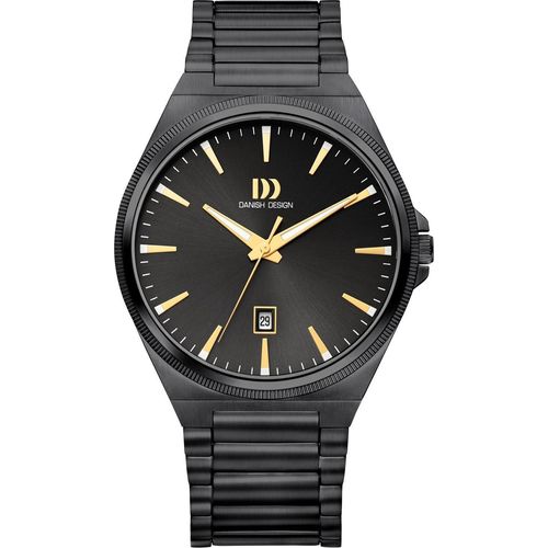 Danish Design IQ96Q1303 Herren-Armbanduhr Quarz DKx Pro Grau/Goldfarben